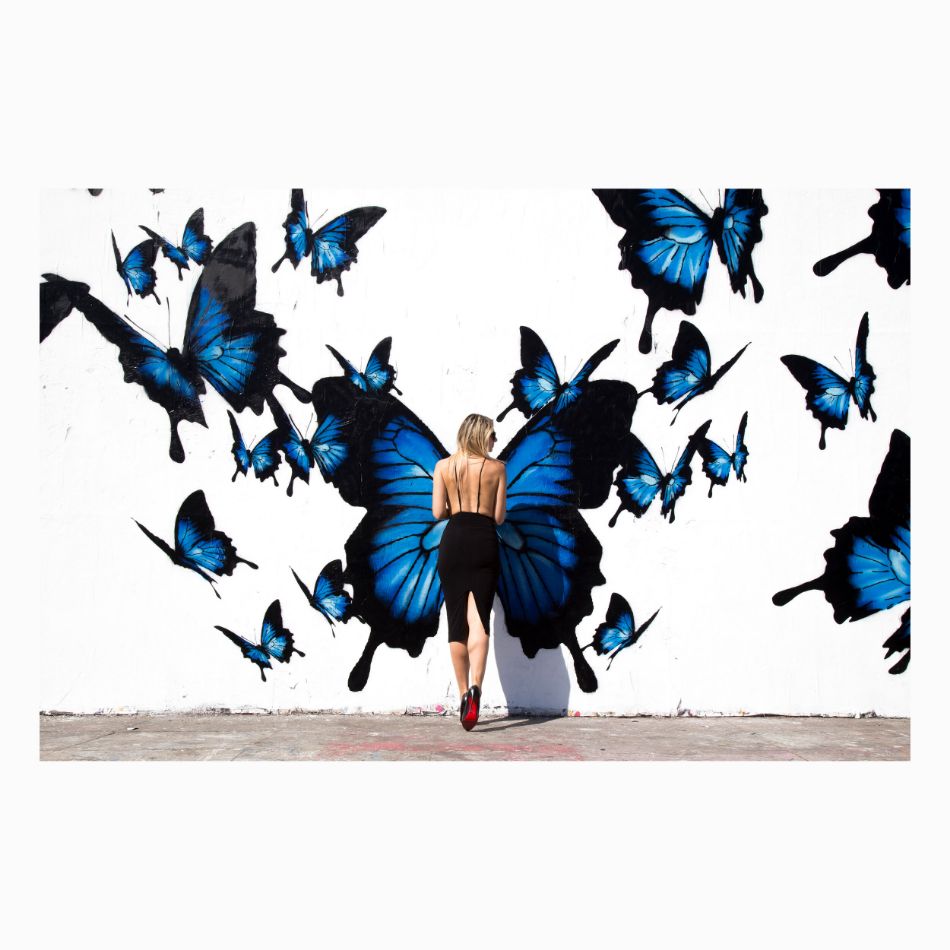 Blue Butterflies by Punk me Tender