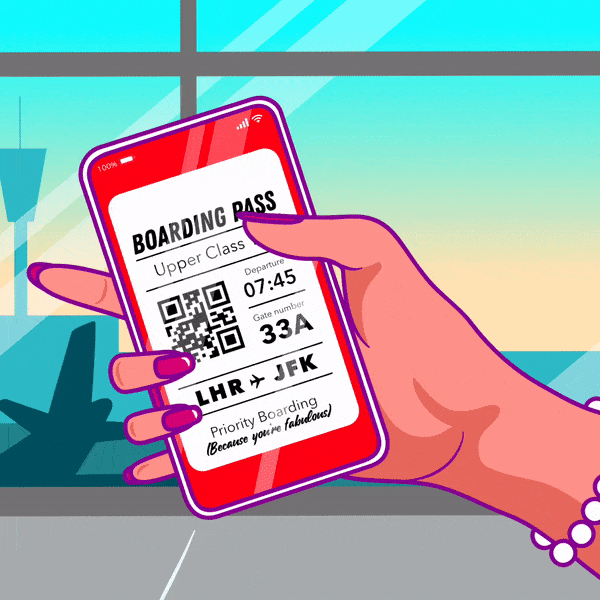 Boarding Pass Animation