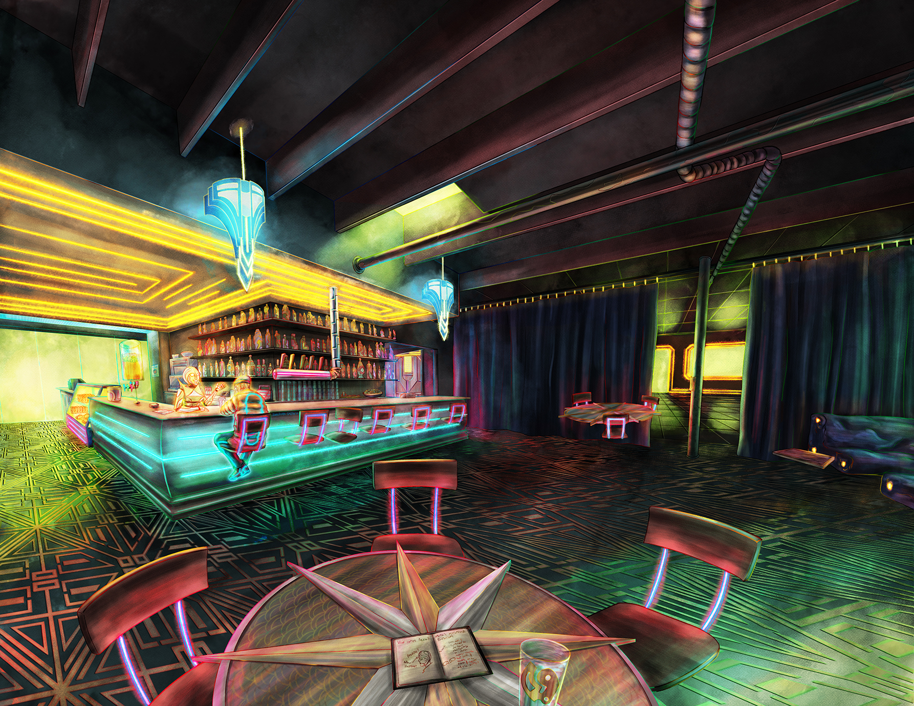 Bar Scene by Ivan Potter-Smith