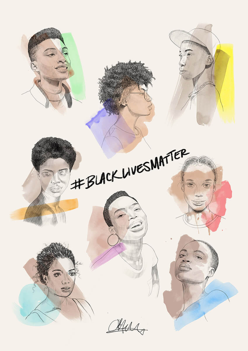 Black Lives Matter Poster by Sebastian Arnold